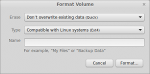 Make sure you’re formatting the correct drive!